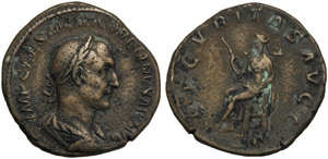 Gordiano II (238), Sesterzio, Roma, Marzo - ... 