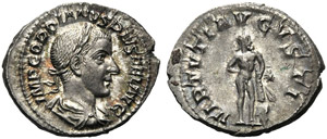 Gordian III (238-244), Denarius, Rome, AD ... 