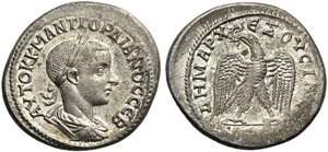 Gordiano III (238-244), Tetradracma, Siria: ... 