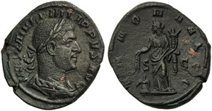 Filippo I (244-249), Sesterzio, Roma, c. ... 