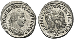 Filippo II (247-249), Tetradracma, Siria: ... 
