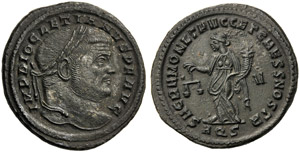 Diocletian (284-305), Follis, Aquileia, c. ... 