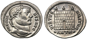 Maximian Herculius (286-310), Argenteus, ... 