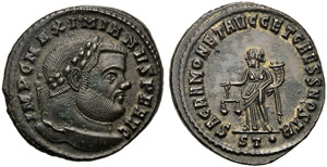 Massimiano Erculio (286-310), Follis, ... 