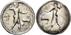 Bruttium, Stater, Kaulonia, c. 525-500 BC; ... 