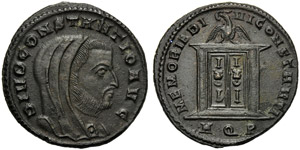Divo Costanzo I (Costantino I, 306-337), ... 