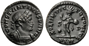 Costantino I (306-337), Nummus, Londinium, ... 