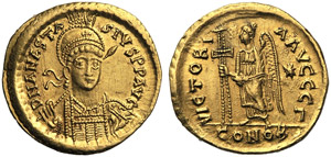 Anastasius I (491-518), Solidus, ... 
