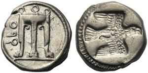 Bruttium, Stater, Kroton, c. 480-430 BC; AR ... 