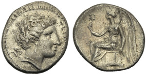 Bruttium, Drachm, Terina, c. 300 BC; AR (g ... 