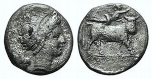 Campania, Neapolis, c. 320-300 BC. AR ... 