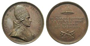 Papal, Pio VII (1800-1823). Æ Medal 1804 ... 