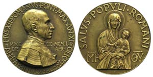 Papal, Pio XII (1938-1958). Æ Medal 1949 ... 