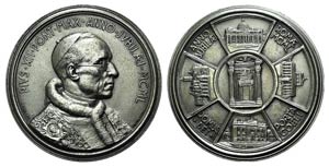 Papal, Pio XII (1939-1958). Æ Medal 1950 ... 