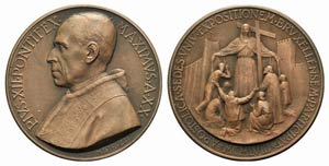 Papal, Pio XII (1939-1958). Æ Medal 1958 ... 