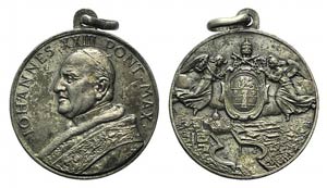 Papal, Giovanni XXIII (1958-1963). AR Medal ... 