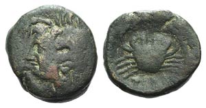 Bruttium, The Brettii, c. 216-214 BC. Æ 1/4 ... 