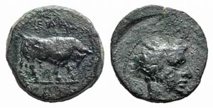 Sicily, Gela, c. 420-405 BC. Æ (11mm, ... 