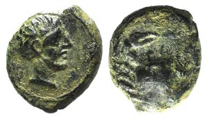 Sicily, Motya, c. 400-397 BC. Æ (12mm, ... 