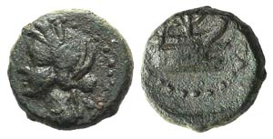 Sicily, Panormos, c. 208-180 BC. Æ (10mm, ... 