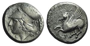 Corinth, c. 375-300 BC. AR Stater (20mm, ... 