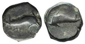 Northern Apulia, Salapia, c. 275-250 BC. Æ ... 