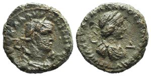 Aurelian and Vaballathus (270-275). Egypt, ... 
