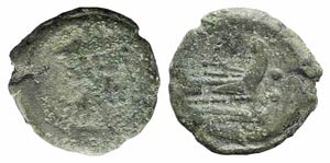 AV series, Rome, c. 194-190. Æ Quadrans ... 