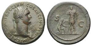 Domitian (81-96). Æ Sestertius (36mm, ... 