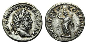 Caracalla (198-217). AR Denarius (17mm, ... 