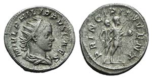Philip II (Caesar, 244-247). AR Antoninianus ... 