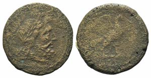 Campania, Capua, 211 BC. Æ As (33mm, ... 