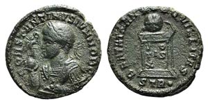 Constantine II (Caesar, 316-337). Æ Follis ... 