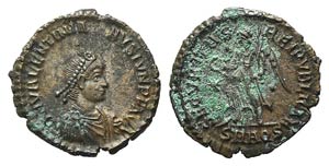 Valentinian II (375-392). Æ (18mm, 2.48g, ... 