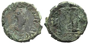 Justin I (518-527). Æ 40 Nummi (32mm, ... 
