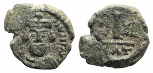 Heraclius (610-641). Æ 10 Nummi (16mm, ... 