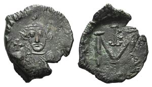 Constans II (641-668). Æ 40 Nummi (23mm, ... 