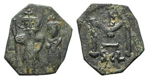 Constans II (641-668). Æ 40 Nummi (21mm, ... 