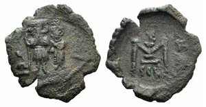 Constans II (641-668). Æ 10 Nummi (27mm, ... 