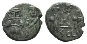 Constans II (641-668). Æ 40 Nummi (17mm, ... 