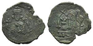 Justinian II (First reign, 685-695). Æ 40 ... 