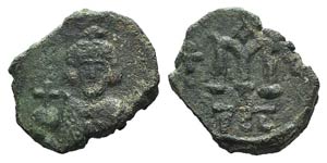Justinian II (Second reign, 705-711). Æ 40 ... 
