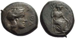 Sicily, Mercenaries (ATL), Bronze, 357-336 ... 