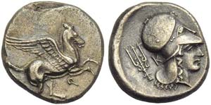 Corinthia, Corinth, Stater, c. 405-345 BC; ... 