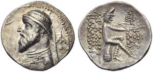 Artabanus III (126-122), Drachm, Ekbatana, ... 
