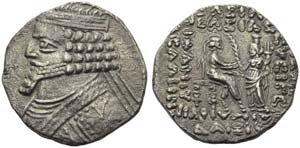 Phraates IV (38-2), Tetradrachm, Seleukeia ... 