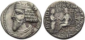 Artabanus III (80-90), Tetradrachm, ... 
