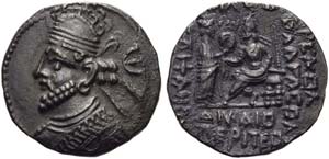Vologases III (105-147), Tetradrachm, ... 