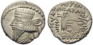 Mithradates V (140), Drachm, Ekbatana, AD ... 