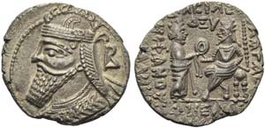 Vologases IV (147-191), Tetradrachm, ... 